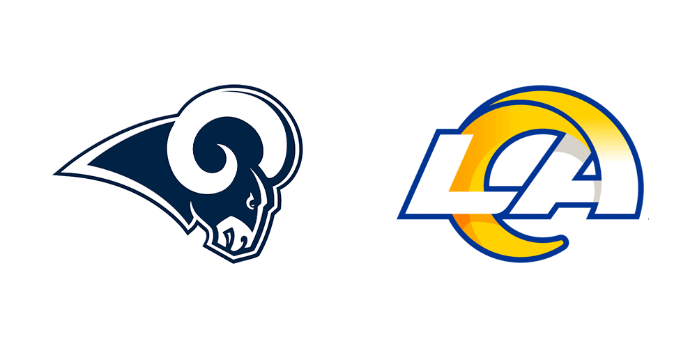 洛杉磯公羊(Los Angles Rams)橄欖球球隊標(biāo)志,洛杉磯公羊(Los Angles Rams)橄欖球球隊LOGO,橄欖球品牌設(shè)計