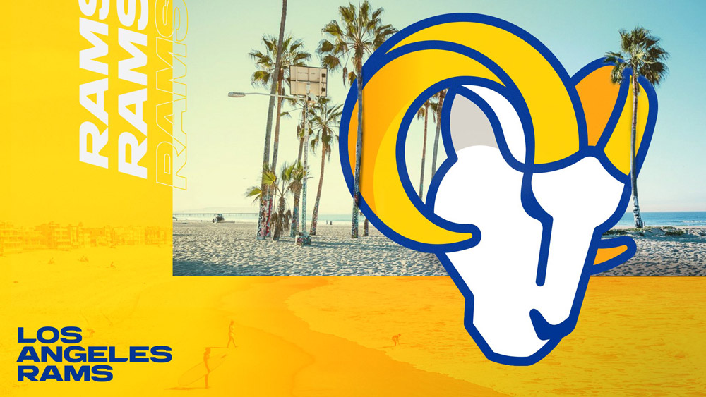 洛杉磯公羊(Los Angles Rams)橄欖球球隊標(biāo)志,洛杉磯公羊(Los Angles Rams)橄欖球球隊LOGO,橄欖球品牌設(shè)計